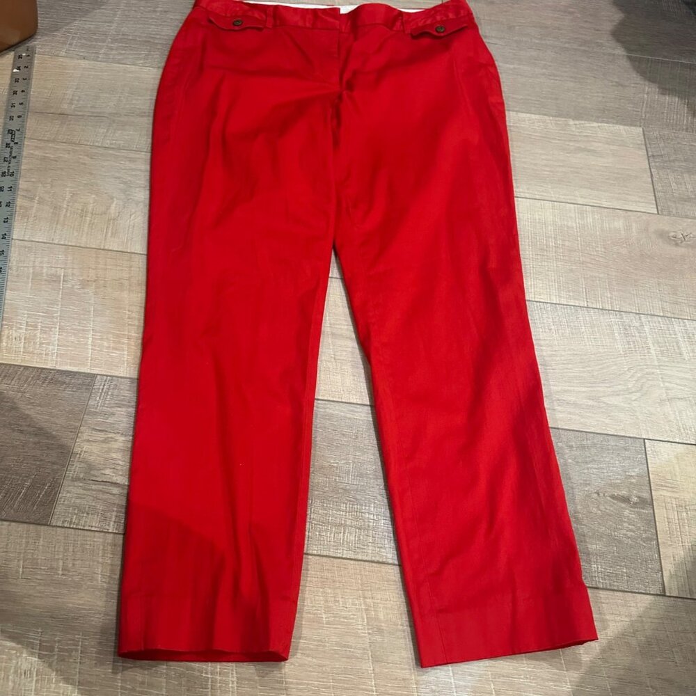 BROOKS BROTHERS RED NATALIE FIT CHINO DRESS PANTS SIZE 12